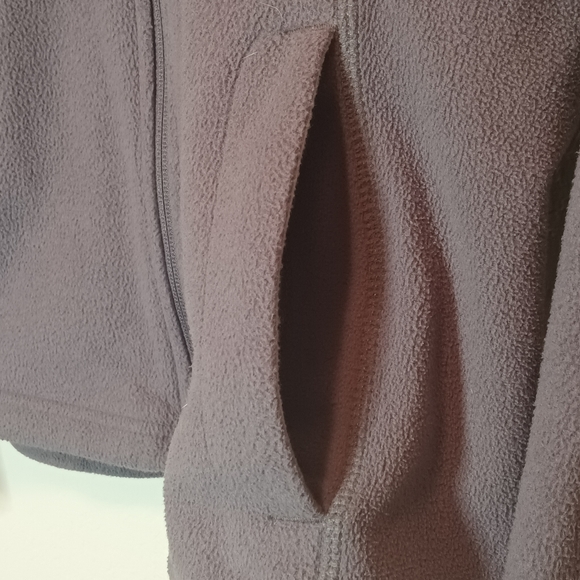 The North Face Women's Lavender/Grey Fleece Zip Hoodie SZ Med - Picture 4 of 6